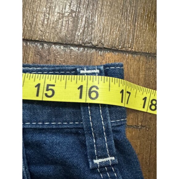 Carhartt Carpenter 32x32 Dark Jeans 382-83 Dungaree Fit Work Pants Denim - Picture 4 of 6